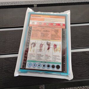 Folding Metal Clipboard Nursing Edition Blue